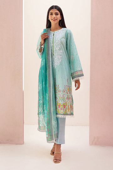 Zellbury Opal Blue Eid Lawn 2022 Online Shopping